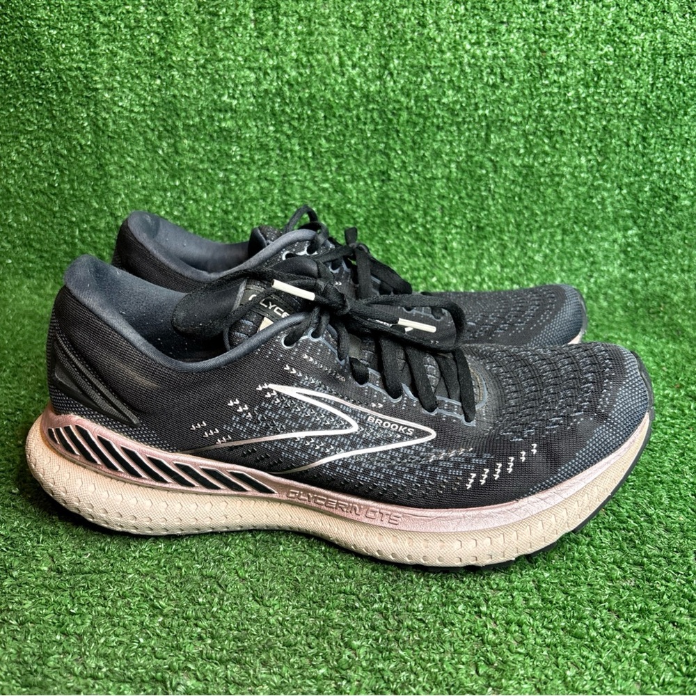 Brooks Glycerin GTS19 Black‎ Mauve Athletic Comfort Running Shoes Women Size 9.5